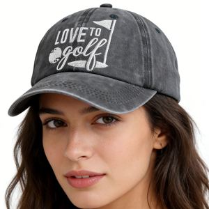 2 casquettes golf cadeaux papa maman coton