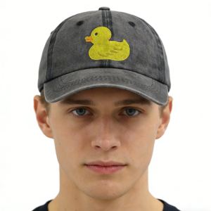 2pc Casquette Canard Humour Homme Femme Chasse Brodée