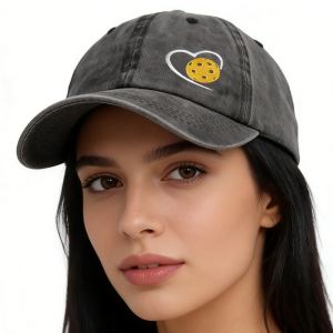 2 casquettes baseball pickleball homme femme brodée