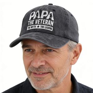 Casquette baseball papa brodée coton ajustable