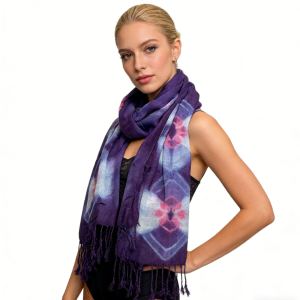 Foulard Viscose Mauve - Fluide Boho 59x24po