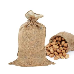 Sac jute stockage aliments 22x36po écologique