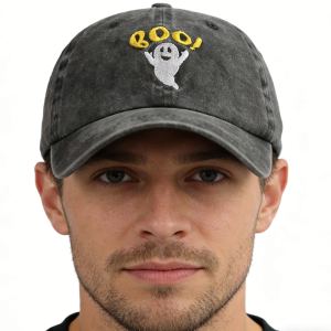 Casquette BOO brodée coton lavé 2 pcs