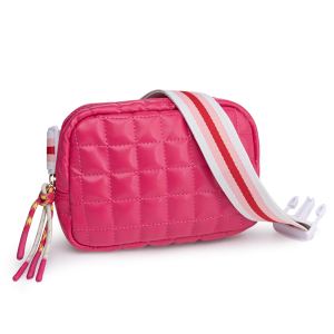 Sac matelassé rose sangle ajustable sport