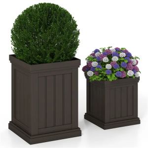 2 pots empilables PP drainage efficace