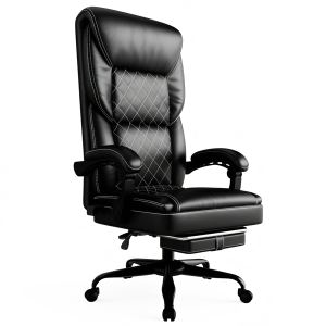 Chaise gaming support lombaire gonflable ergonomique repose-pieds