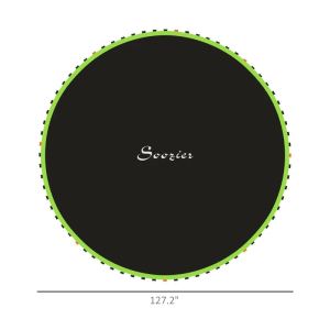 Tapis de remplacement trampoline 72" vert M107