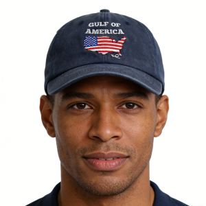 2pc Casquette Golfe Amérique Drapeau Patriote Cadeau Papa Maman