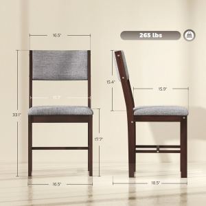 Chaises salle à manger, ensemble 4 pcs (pas livr. fin de semaine)