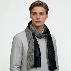 Ensemble 2 foulards texturé casual femme-homme
