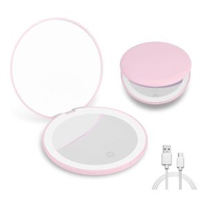 Miroir LED Maquillage Grossissant 3.5 po Portable Sac