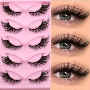 15 paires faux cils chat 3D naturels maquillage