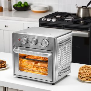 Combiné friteuse four 16.9gal, 5 fonctions, acier inoxydable