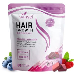WINYEL croûtons croissance cheveux biotine 60 pcs