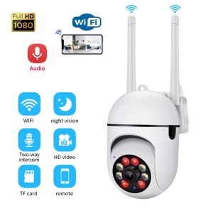 Caméra WiFi 1080P vision nocturne PTZ intérieur 2.4GHz