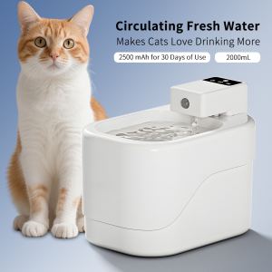 Fontaine animaux 2L capteur USB ultra-silencieuse filtre