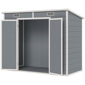 Remise rangement plastique avec plancher, fenêtre et serrures