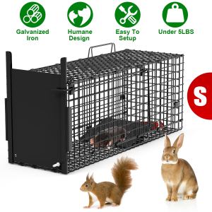 Piège cage humain animaux galvanisé 26-40po, ratons/renards/castors