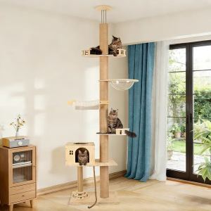 Arbre chat sol plafond 6 niveaux ajustable