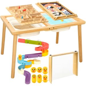 Table sensorielle enfants avec bacs rangement