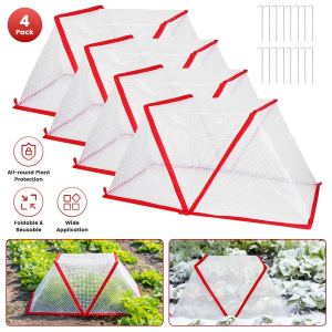 4 couvre-plants 31.50x12.99x13.39po filet serre protection