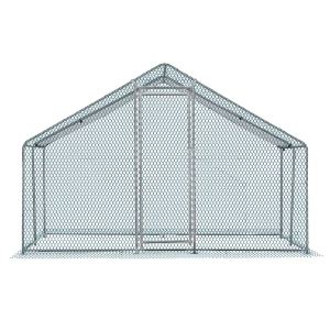 Poulailler métal 10x10 ft cage marche imperméable
