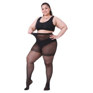 6 paires collants grande taille femme
