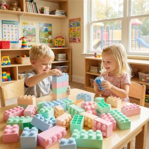 64 pcs blocs construction bébé 18+ mois, sans BPA