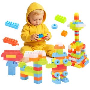 Ensemble 150 blocs construction roues enfant 3+ ans