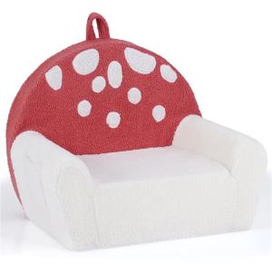 Canapé enfant rose/beige - housse lavable