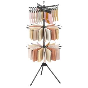 Séchoir linge 3 étages trépied 24 pinces 32 tiges 70po