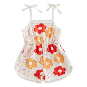 Vêtement Bébé Fille Combinaison Florale Nœud