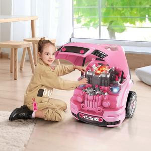 Ensemble jouet camion mécanique enfant, rose