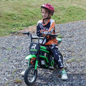 Moto électrique enfant 24V 350W, 15 mi/h, vert