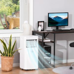 Climatiseur mobile 8000 BTU, déshumidificateur, blanc