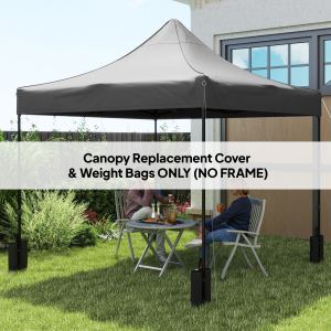 Toile remplacement 10x10 tente pop-up, 4 sacs sable, UPF50+