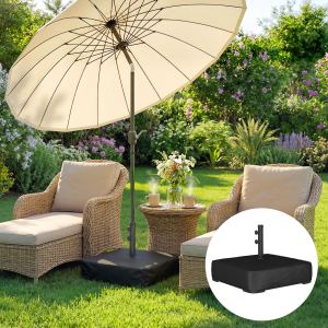 Base parasol 80 kg sable lourd noir M107