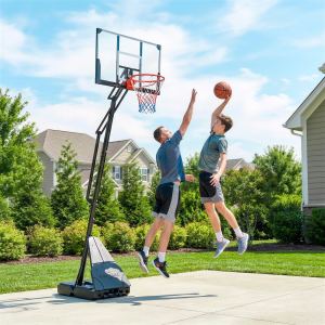 Panier basket portable 8-10pi, plateau 47po
