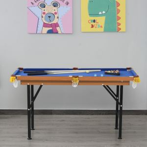 Table billard pliable 55 po accessoires complets bleu