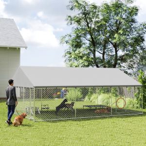 Chenil chien extérieur toit imperméable 20x15x8 pied