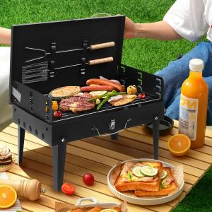 Barbecue portable charbon carré 17,32x10,63x8,66 po