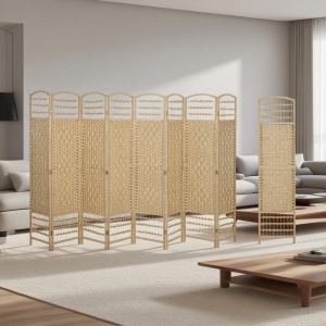 Écran séparateur 8 panneaux pliable