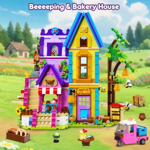 HOGOKIDS Ruche et Boulangerie 1084 Pces avec Lumière