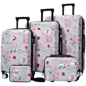 Ensemble valises PC 5pc 20-28po, roues spinner