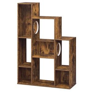 Meuble Chat Bibliothèque Brun Rustique 8 Sections Plateformes