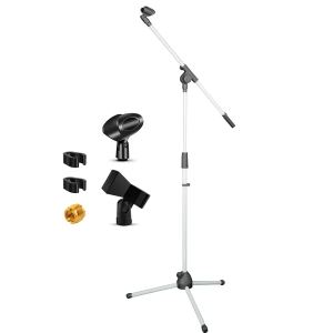 Support micro sur pied 5 Core MS-080 WH ajustable 18-72po