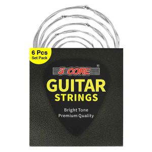 5 Core Jeu guitare acoustique 6 cordes jauge légère acier