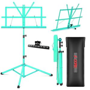 5 Core Pupitre musique ajustable 57 po métal