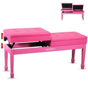 5 Core Banc piano PNB DT PNK, coussin 3,5 po, rangement, rose
