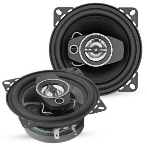 2 hauts-parleurs coaxiaux porte 4" 250W 4Ohm tweeter